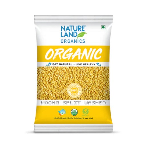 Organic Moong Split Washed 500 Gm